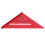 Escuadra triangular de aluminio roja 30/45/60 métrica 90 14