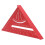 Escuadra triangular de aluminio roja 30/45/60 métrica 90 13