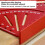 Escuadra triangular de aluminio roja 30/45/60 métrica 90 4