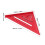 Escuadra triangular de aluminio roja 30/45/60 métrica 90 2