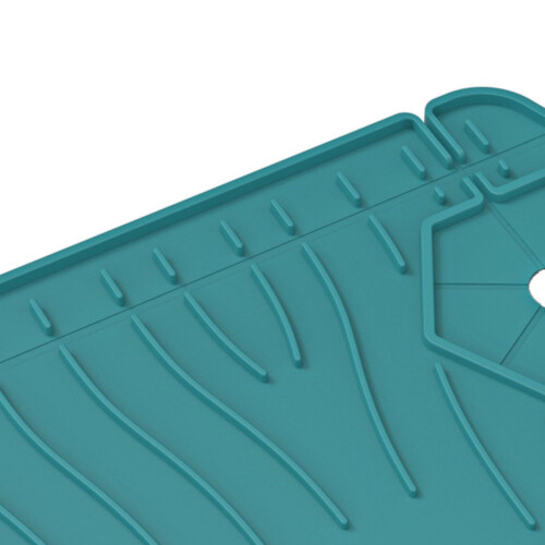 Pare-éclaboussures en silicone 80 g 24,5x15,4 cm vert 2