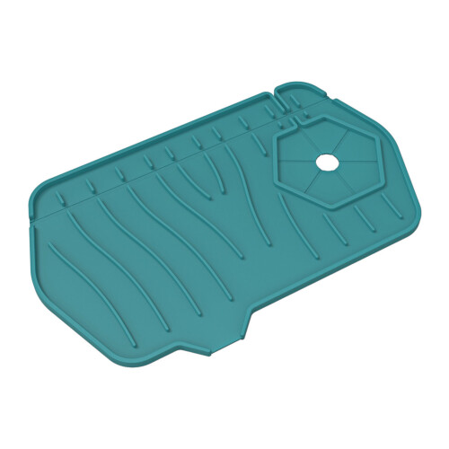 Pare-éclaboussures en silicone 80 g 24,5x15,4 cm vert 1