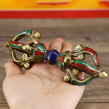 Buddhist Religious Gift Vintage Five Strands Pestle Demon Handmade