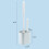 2er-Pack Silikon-Toilettenbürsten-Set, Basismaße: 10  6,4  9,8 cm 2