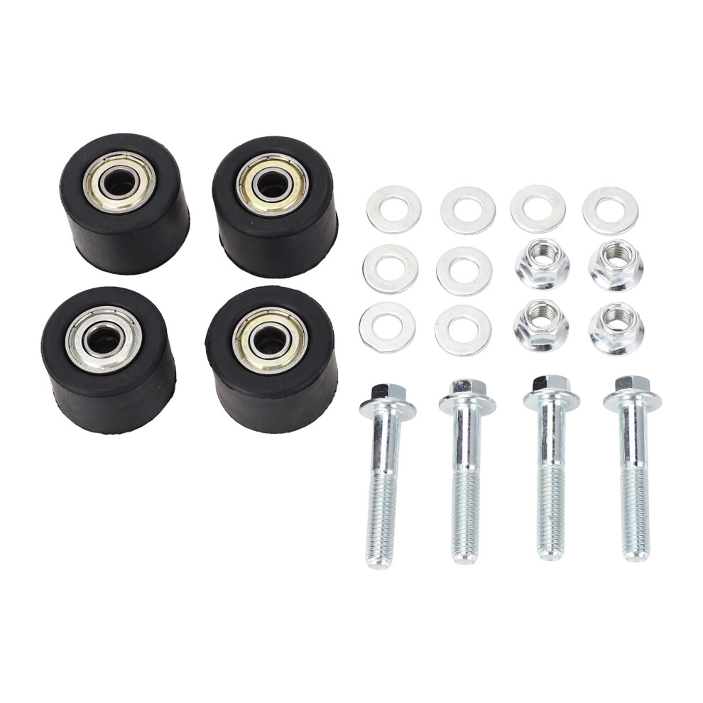 Durable Steel 4Pcs Chain Roller Guide Set For Yfz 350 Banshee Black 4061334814141