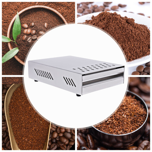 Coffee Knock Box,Minimalist Drawer Type Coffee Ground Knock Container 2