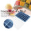28-Grids Silicone Ice Tray, Pudding & Chocolate Mold, Blue 10