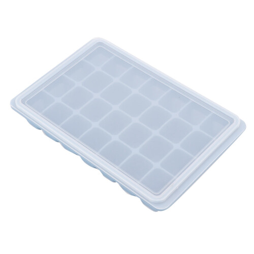 28-Grids Silicone Ice Tray, Pudding & Chocolate Mold, Blue 1