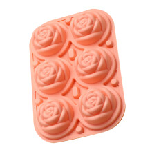 Molde de hielo en forma de 6 rosas 50 ml 18,4 x 12,75 x 5,7 cm