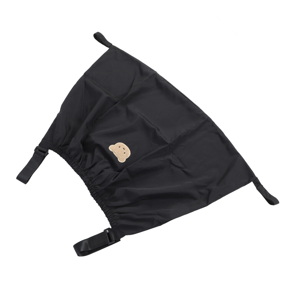 Stroller Organizer With Spacious Pockets For Bottles & Nappies 8L Black