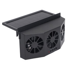 Auto-Abluftventilator Solar 2400 mAh, 3 Anschlüsse Schwarz 750 g