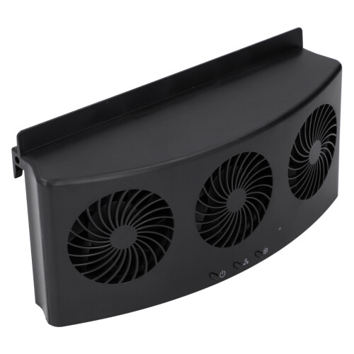 Modèle: Ventilateur d'échappement USB pour voiture, Taille: Compact, noir