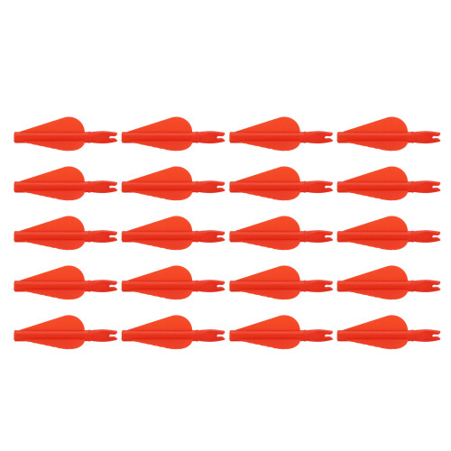 20 pezzi di codette di freccia in plastica, foro da 8 mm, lunghezza totale 9 cm 2
