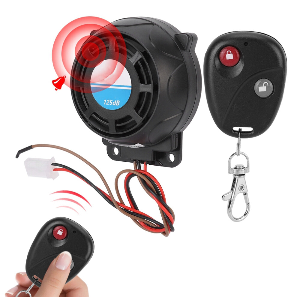 105-125Db Waterproof Flying Saucer Motorcycle Security Alarm With Remote Control 6901334818610
