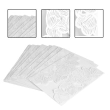 10Pcs European Style Carved Elegant Wedding Invitation Cards Set #4