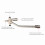Accessorio a doppio connettore, 26,5x8x2,5 cm argento 5