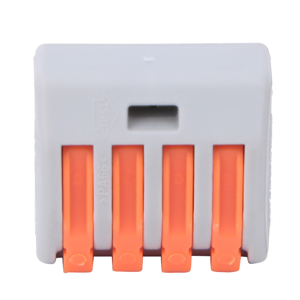 Compact 100Pcs 4 Way Reusable Terminal Block Pct-214 Connectors 7651334820722