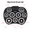 Compact 9-Pad Electronic Drum Kit MIDI Interface Ideal for Travel 11