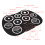 Compact 9-Pad Electronic Drum Kit MIDI Interface Ideal for Travel 5