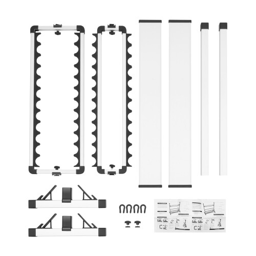 Fishing Rod Holder Display Rack Collection Stand Adjustable Height 2
