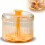 Durchscheinender 5-Ball Maker 12.5x11cm Orange/Weiß 3