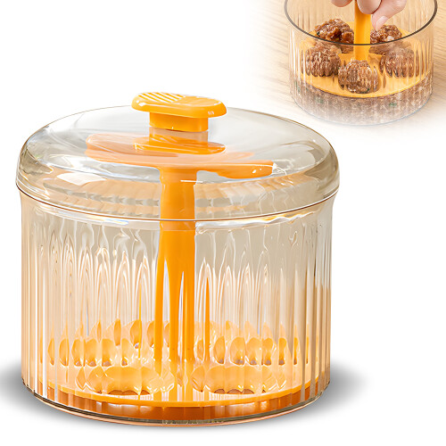 Durchscheinender 5-Ball Maker 12.5x11cm Orange/Weiß 2