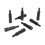Black Valve Cover Fasteners SBC 8pk 8