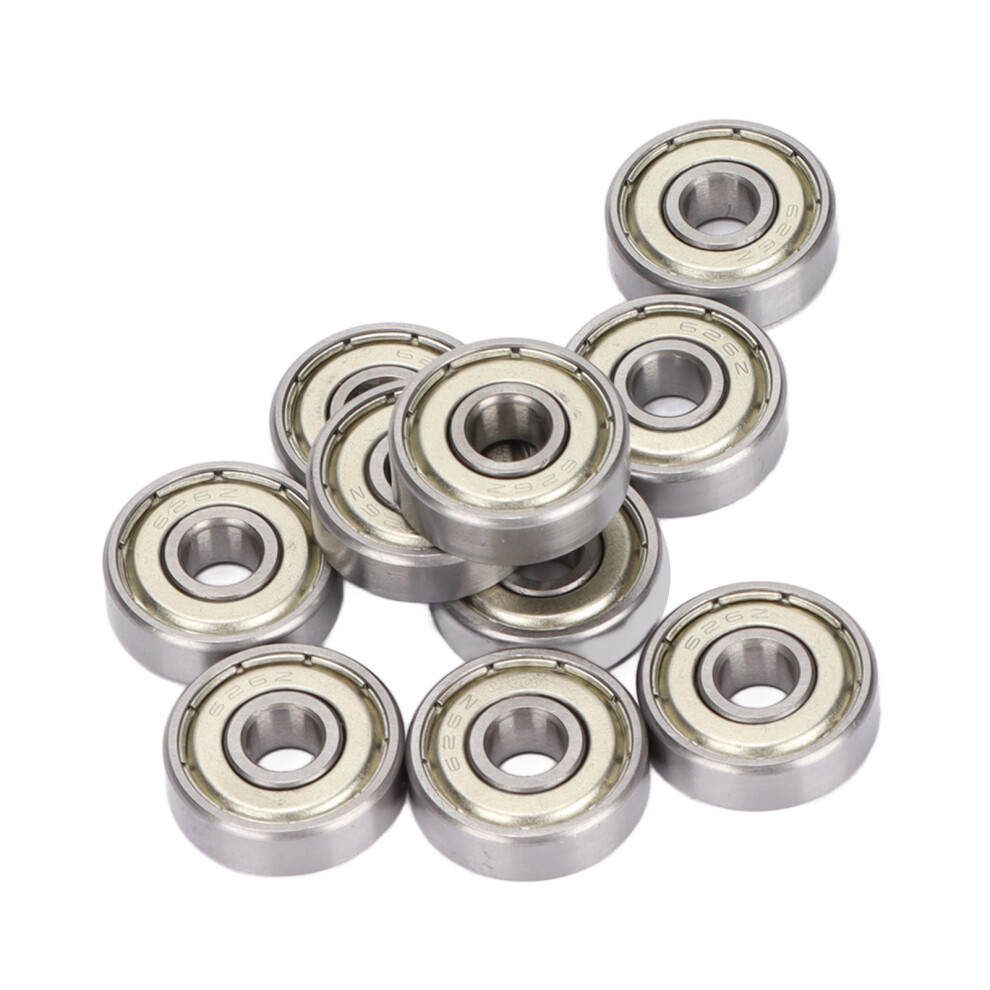 10Pcs 626Z Deep Groove Ball Bearings 6Mm Id 19Mm Od Double Shielded 4911334823882