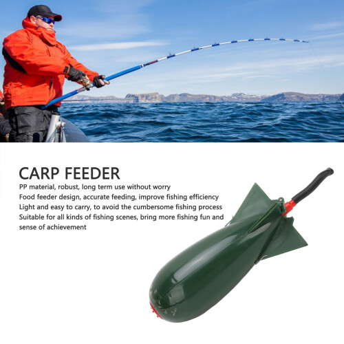 Rocket Shaped PP Carp Fishing Bait Feeder Large Float Bait Thrower 2