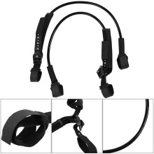 2PCS Black Adjustable Windsurf Harness Leash 28-34inch Safety Surfboard