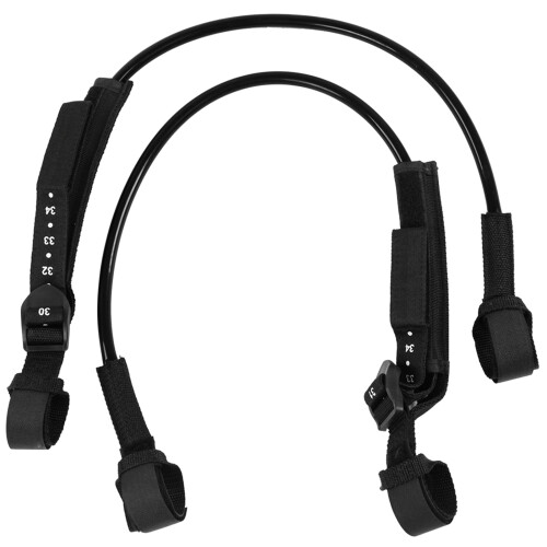 2PCS Black Adjustable Windsurf Harness Leash 28-34inch Safety Surfboard 1