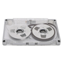 55-Min Silver Empty Cassette Tape Metal-Plated Perfect for Music Bands