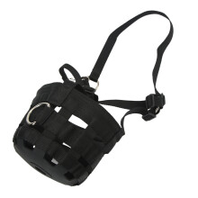 Black Horse Easy Breathe Muzzle Large Holes Anti Biting Horse Mouth Cover