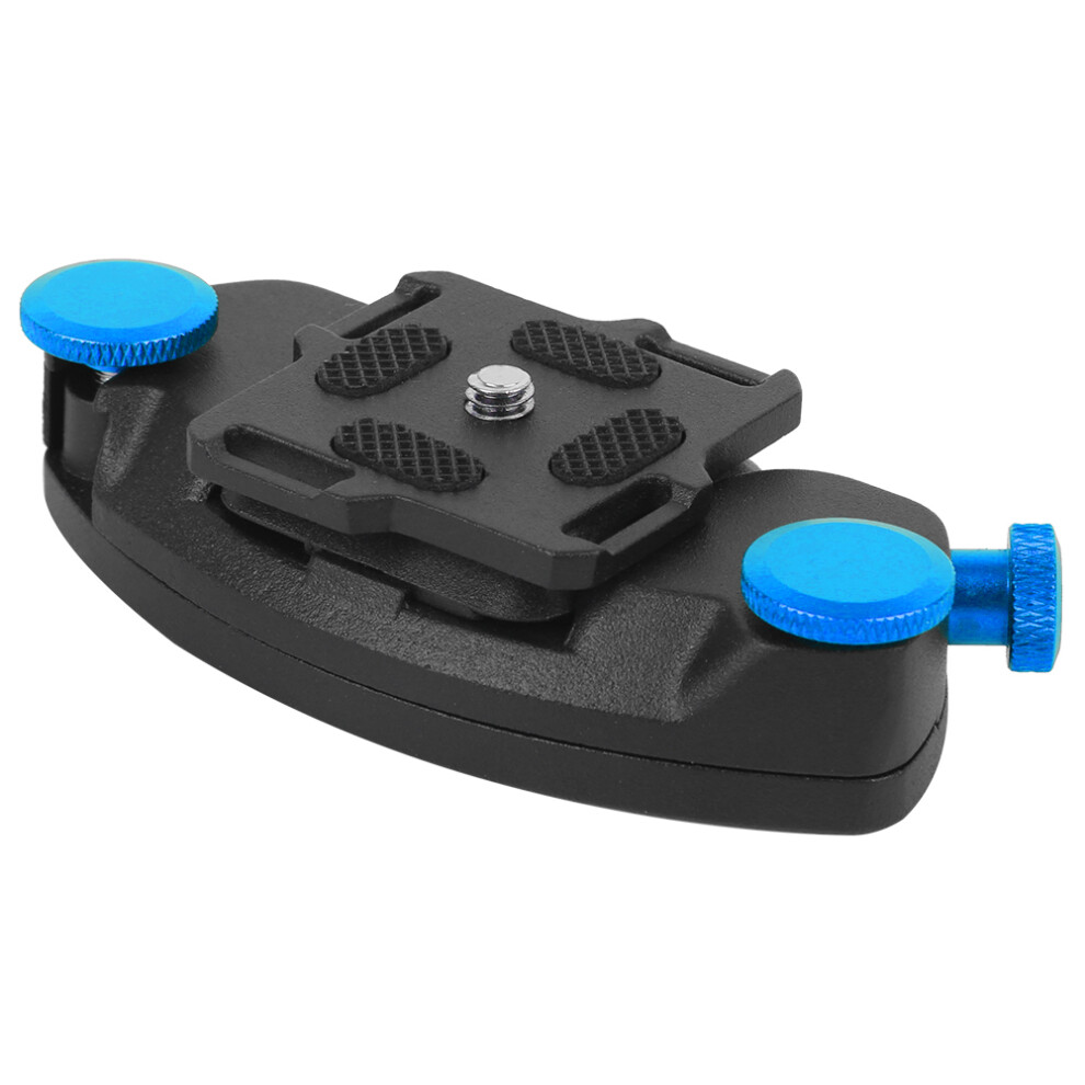 Aluminum Camera Clip Quick Detach Belt Buckle - Blue/Silver/Gray 4361334824769