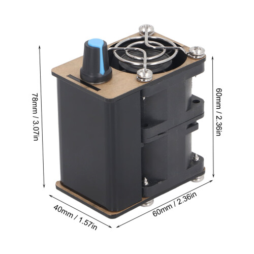 Modulo di controllo della ventola potente nero 12W compatto 1