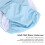 Adult Cloth Diaper Underwear Light Blue Absorbent 4