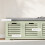 Homcom HOMCOM 3-Door Shoe Storage Bench Cushion Seat Slatted Doors, Green 6