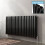iBathUK Strata Column Designer Radiator, Horizontal Double Oval Panel Modern Radiator, Black, 600 x 1200 mm 1