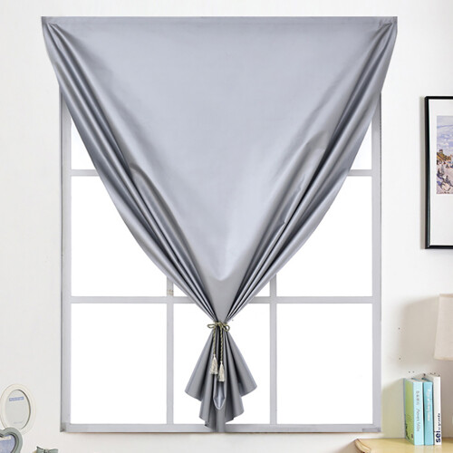 Silver Coated Polyester UV Block Frosted Blackout Curtains Waterproof