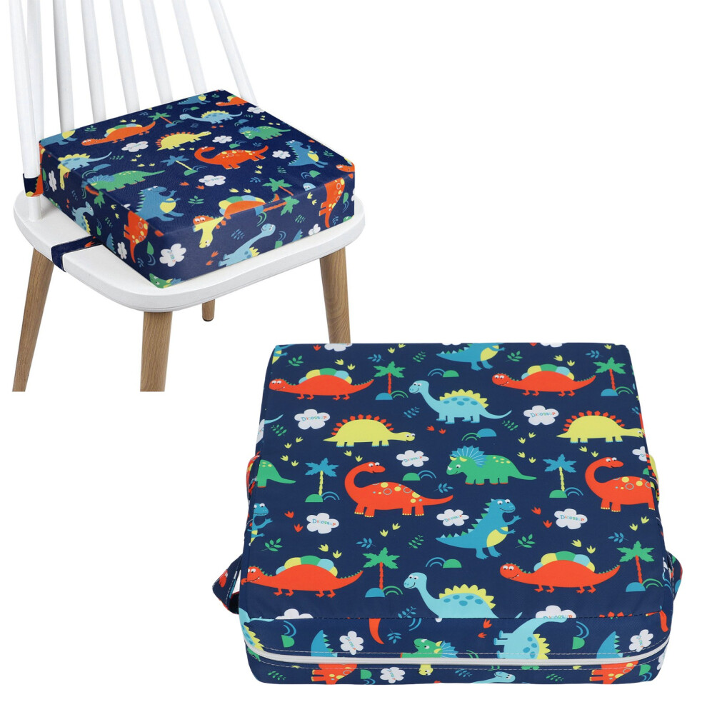 Child Booster Seat Cushion 32X32x8cm Non Slip Washable Blue