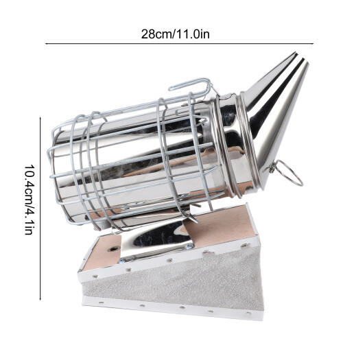 Fumatore per arnia Modello 28x10.4cm Stl&Wd Argento 1