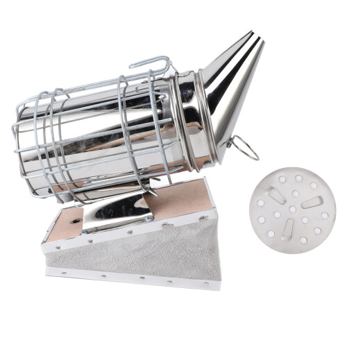 Fumatore per arnia Modello 28x10.4cm Stl&Wd Argento 2
