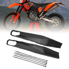 1 Paar Schwingenschutzabdeckung links/rechts Staubdicht Hintere Schwingarmabdeckung Passend für EXC 125 200 250 300 350 400 450 500 Schwarz