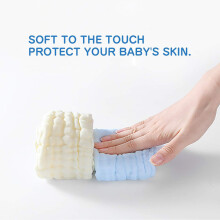 10PCS Baby Muslin Wipes, Reusable Cotton Towels, 30x30cm