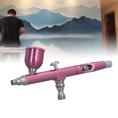Aérographe Modèle Rose 0,3 mm Pot de 7 ml Portable