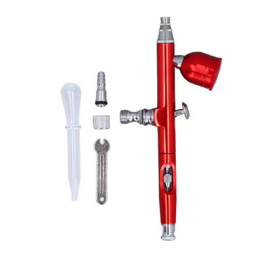 Pistola aerografica da 0,3 mm, tazza da 6 ml, Al/Cu 2