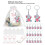 30er Pack Babyshower Elefantenschlüsselanhänger 10  5,1  4,1 cm 6