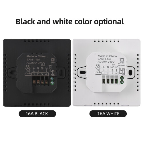 Thermostat intelligent 16 A 8,3 x 8,3 x 4 cm blanc mural 2