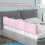 Toddler Bed Rail Guard - Pink Safety Side Railing Adjustable Height 4