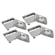 4PCS Stainless Steel Food Warmer Buffet Server Hotplate Tray W/ Lid